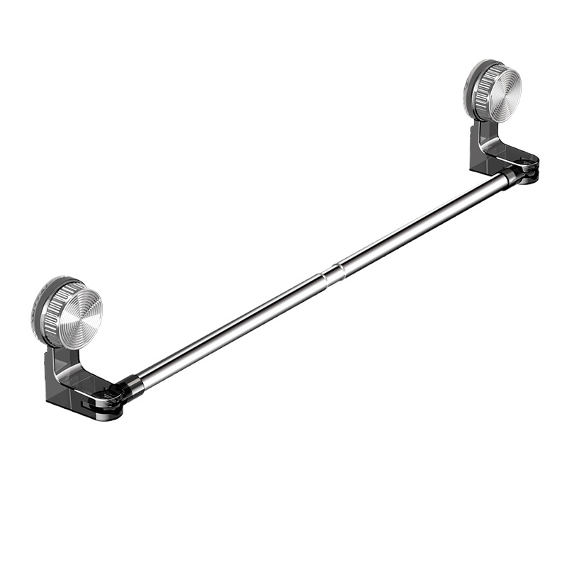 Explosive suction cup retractable towel bar suction cup rotatable corner towel rack shoe rack non-perforated bathroom storage rack