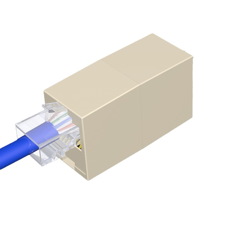 RJ45 Network Cable Connector Butt Connector Network Straight-through Head Crystal Connector RJ45 Network Cable Connector 100 Packages