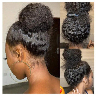 Aliexpress Cross-Border European and American New Wig European and American Women's Front Lace Chemical Fiber Headgear Black Medium Parted Long Straight Hair