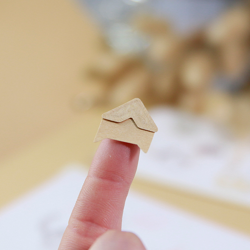 Amazon cross-border dedicated retro photo corner stickers DIY album handmade photo corner stickers Factory Direct