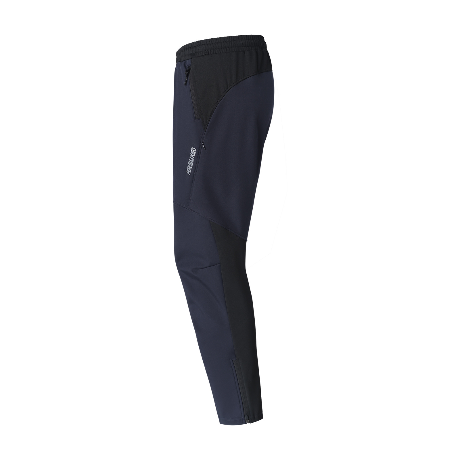 Autumn and Winter Men's Outdoor Sports Fleece Thermal Windproof Breathable Casual Cycling Pants D5