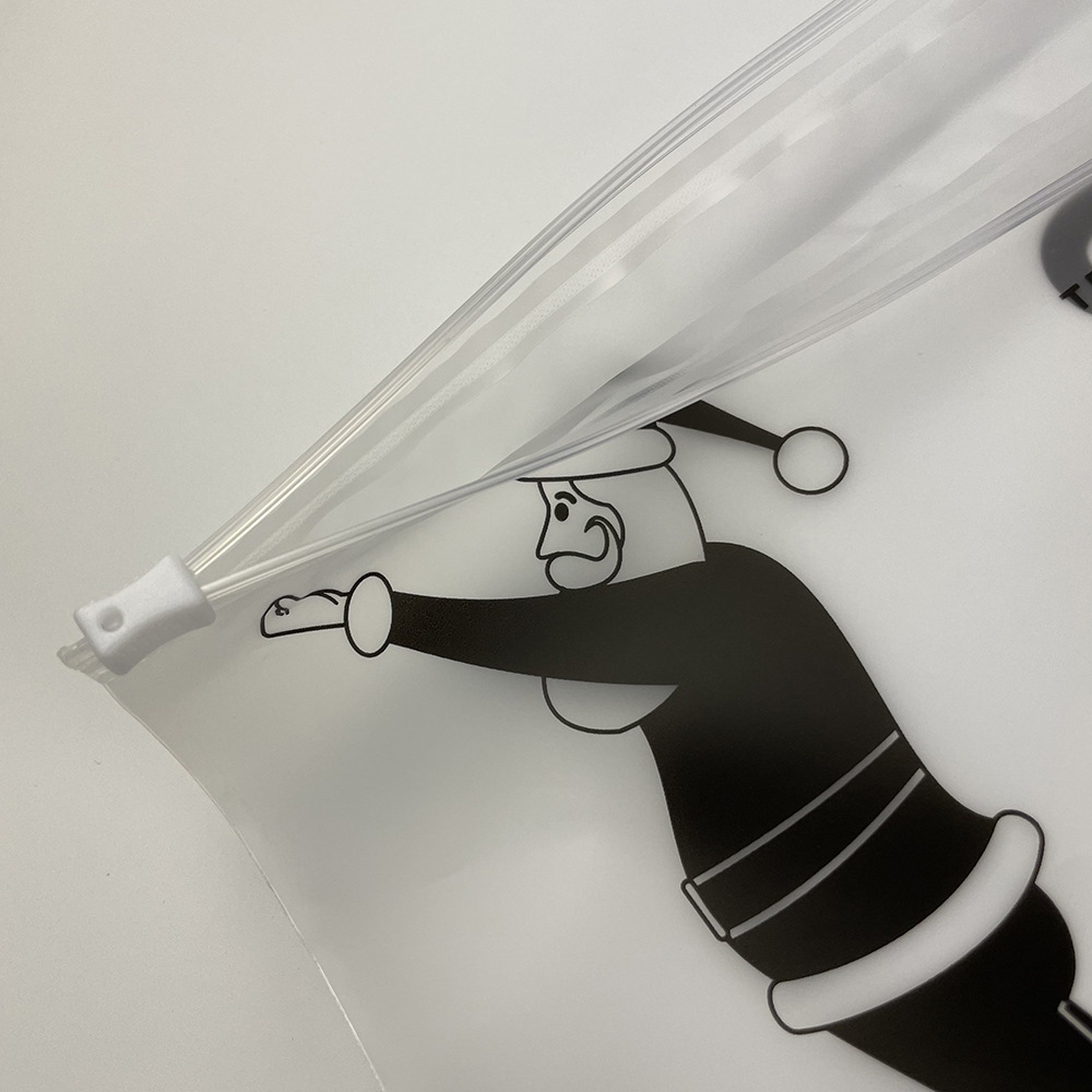 eva frosted zipper bag cpe transparent garment zipper bag bra underwear bone strip self-sealing packaging bag printable