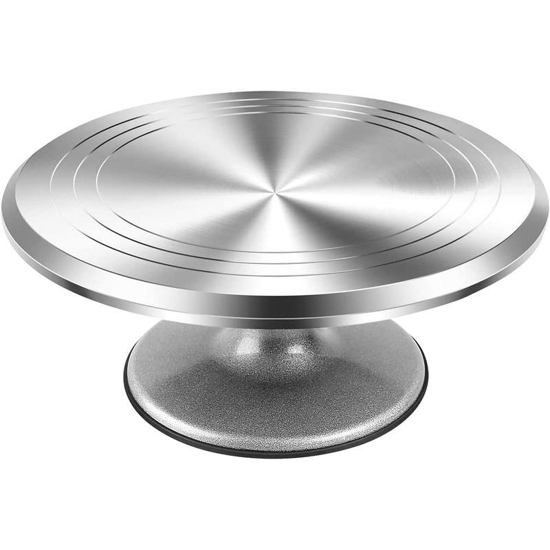 2025 New Cross-Border Dropshipping Christmas and Halloween 12inch Aluminum Alloy Rotating Cake Stand