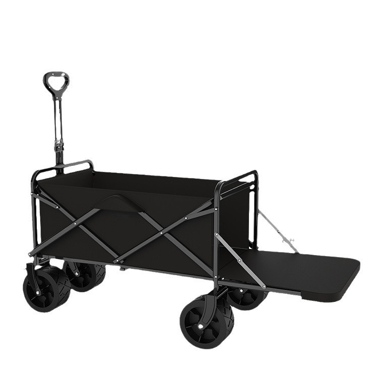 Large Capacity Folding Camping Cart Outdoor Camping Trolley Large Hand-Pulled Cart Portable Camping Trailer Wholesale