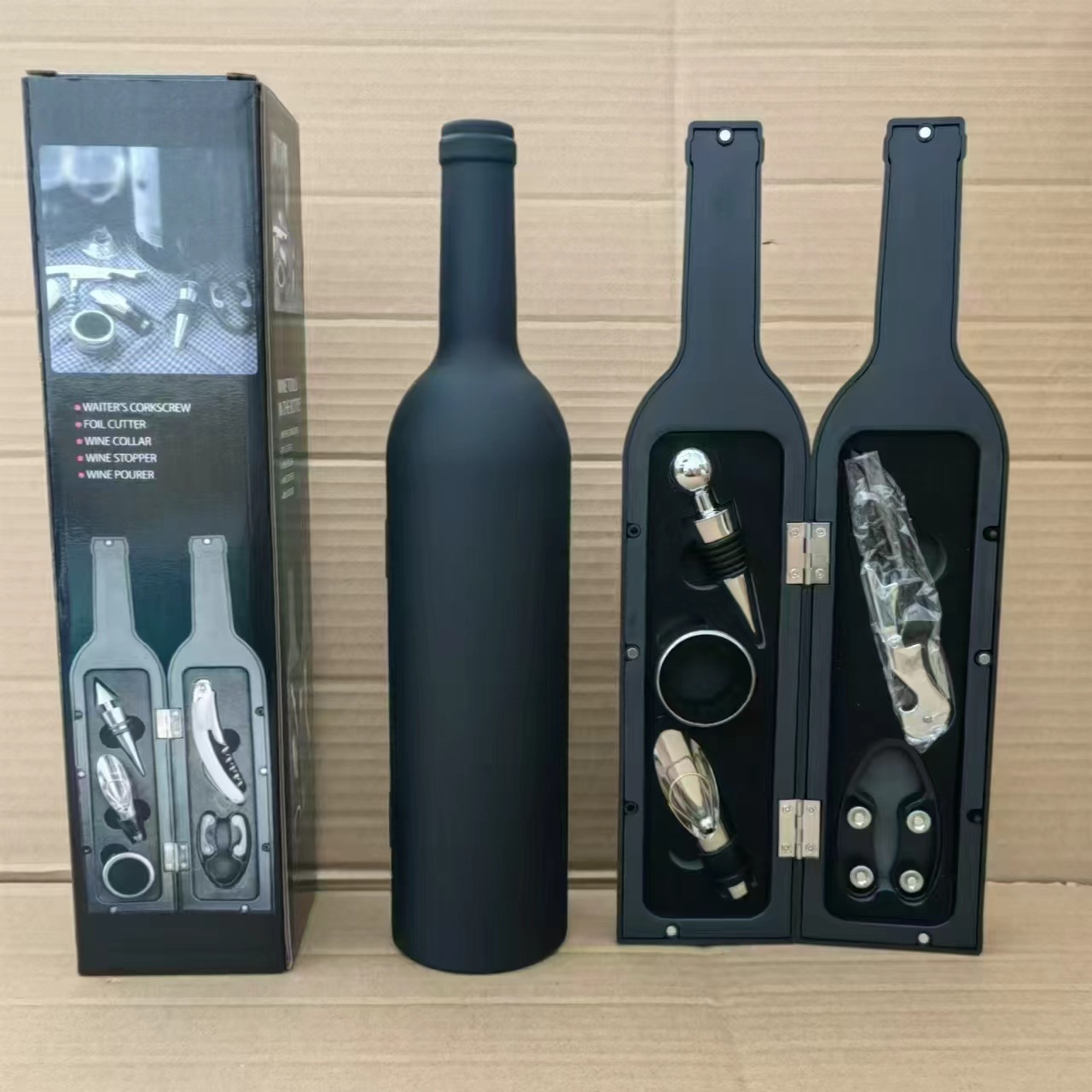 Supply Wine Supplies Red Wine Bottle Opener Set Red Wine Bottle Opener Gift 5-Piece Set Large Wine Bottle Wholesale