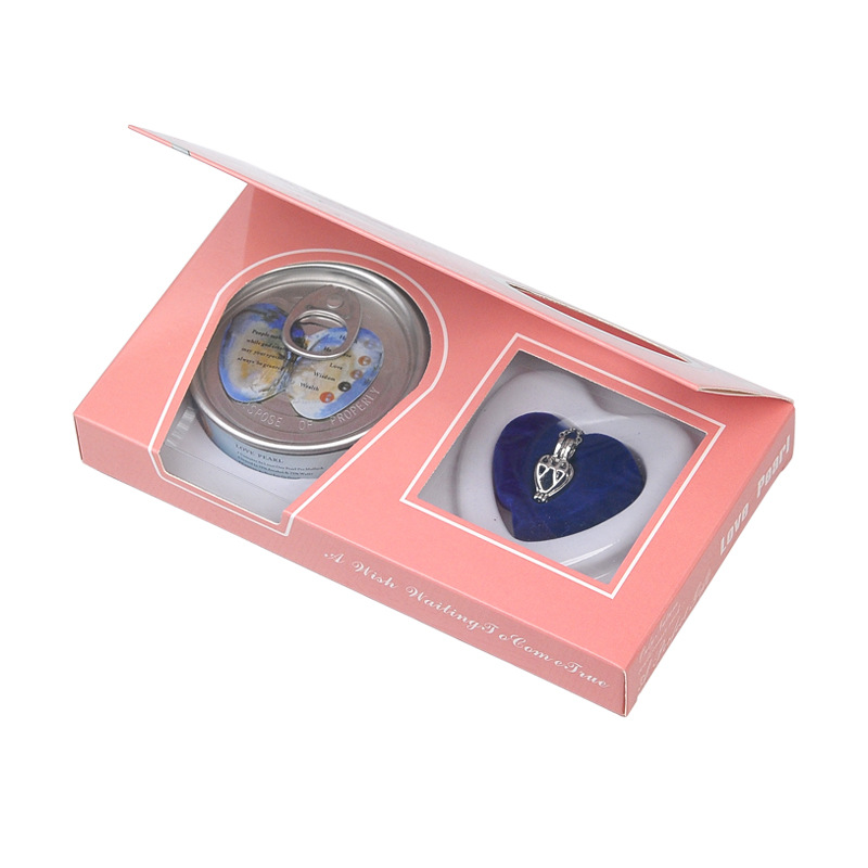 Tiktok same style pop can pearl clam diy freshwater pearl clam Beckham with pendant necklace gift box set