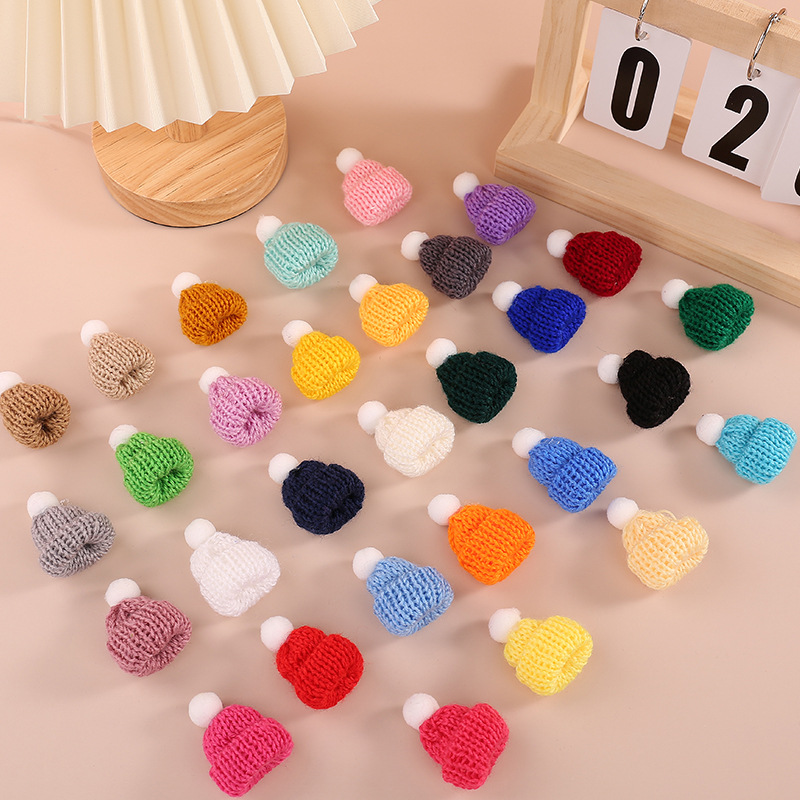 Кросс-бордовые рождественские декоративные цветные шершащие мини-шляпы, игрушки, аксессуары для одежды, оптовая продажа