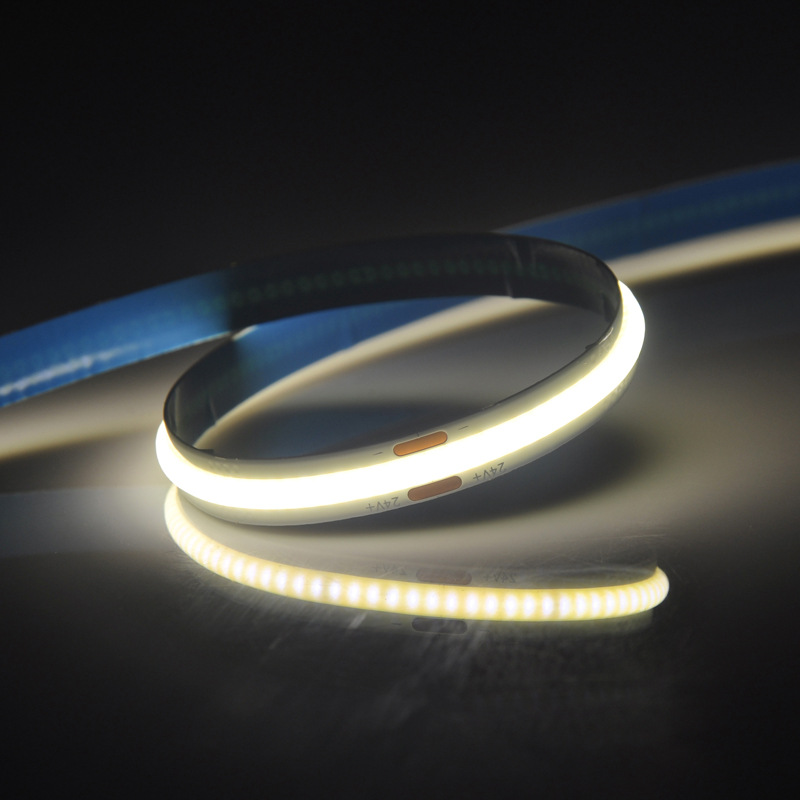 Household Led Linear Light Strip 24V Low Voltage Cob Flexible Light Strip 5mm Chip Line Light Ruishang Optoelectronics