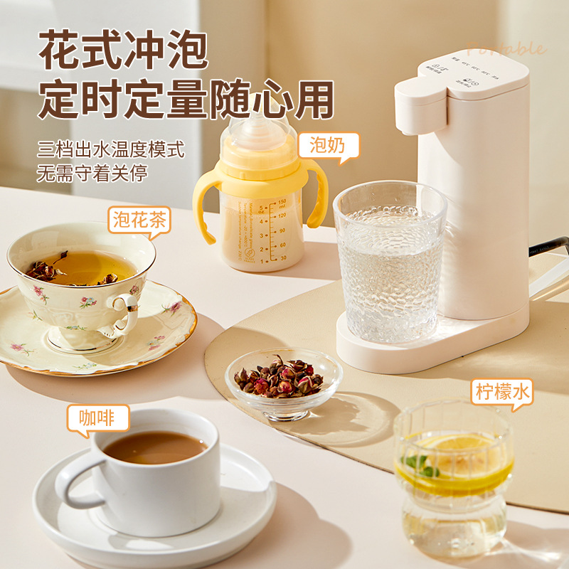 Desktop Mini Water Drink Instant Water Dispenser Household Quick Heating Water Tabletop Small Kettle for Business Travel