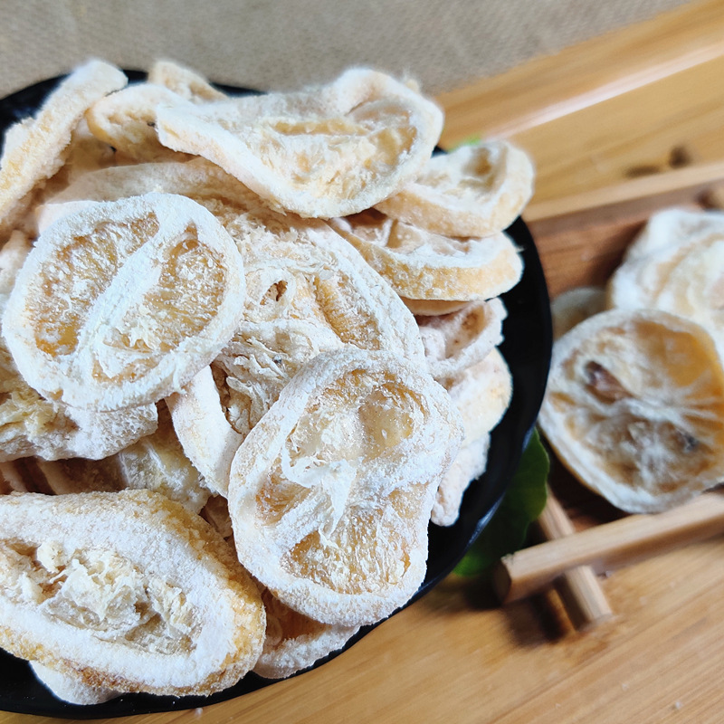 Canned Dried Lemon Slices Ready-To-Eat Lemon Slices from Chaoshan, Salty Lemon Slices, Can Be Soaked in Water, Candied Fruit, Canned Small Green Lemons, Ready to Open