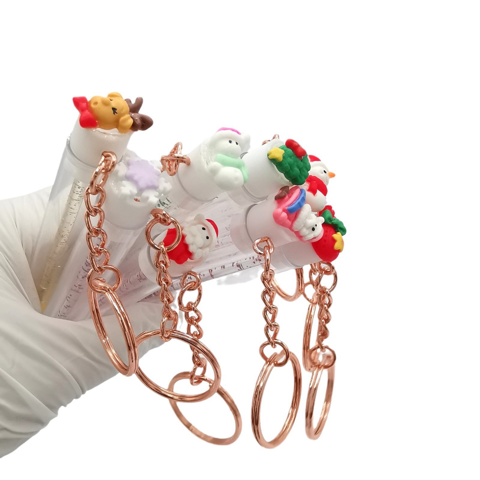 Cross-border Christmas Halloween test tube mascara brush rotating tube mascara brush disposable mascara brush with tube