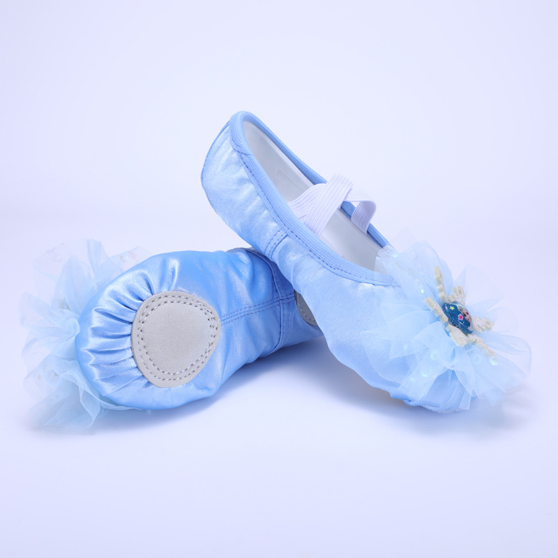 Princess Elsa Dance Shoes Soft-Soled Kidsren's Ballet Girls Dance Shoes Special Female Practice Cat Claw Dance Shoes 8008