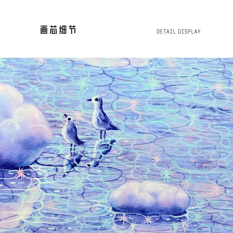 [Artist's Own Store] Jin Yumantang's Limited Edition Signed Prints with Solid Wood Small Frames for Living Room Decoration