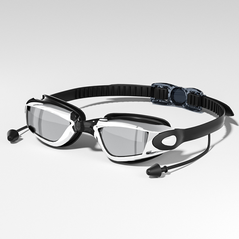 Cross-Border Amazon Swimming Goggles for Adults High-Definition Waterproof and Anti-Fog Electroplated Swimming Eye Special Equipment Swimming Goggles Wholesale