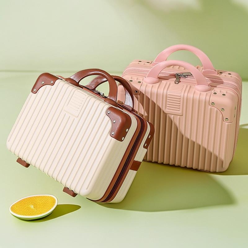 Customized Mini Suitcase 14inch Cosmetic Case Small Suitcase Souvenir Small Lightweight Password Box Travel Box