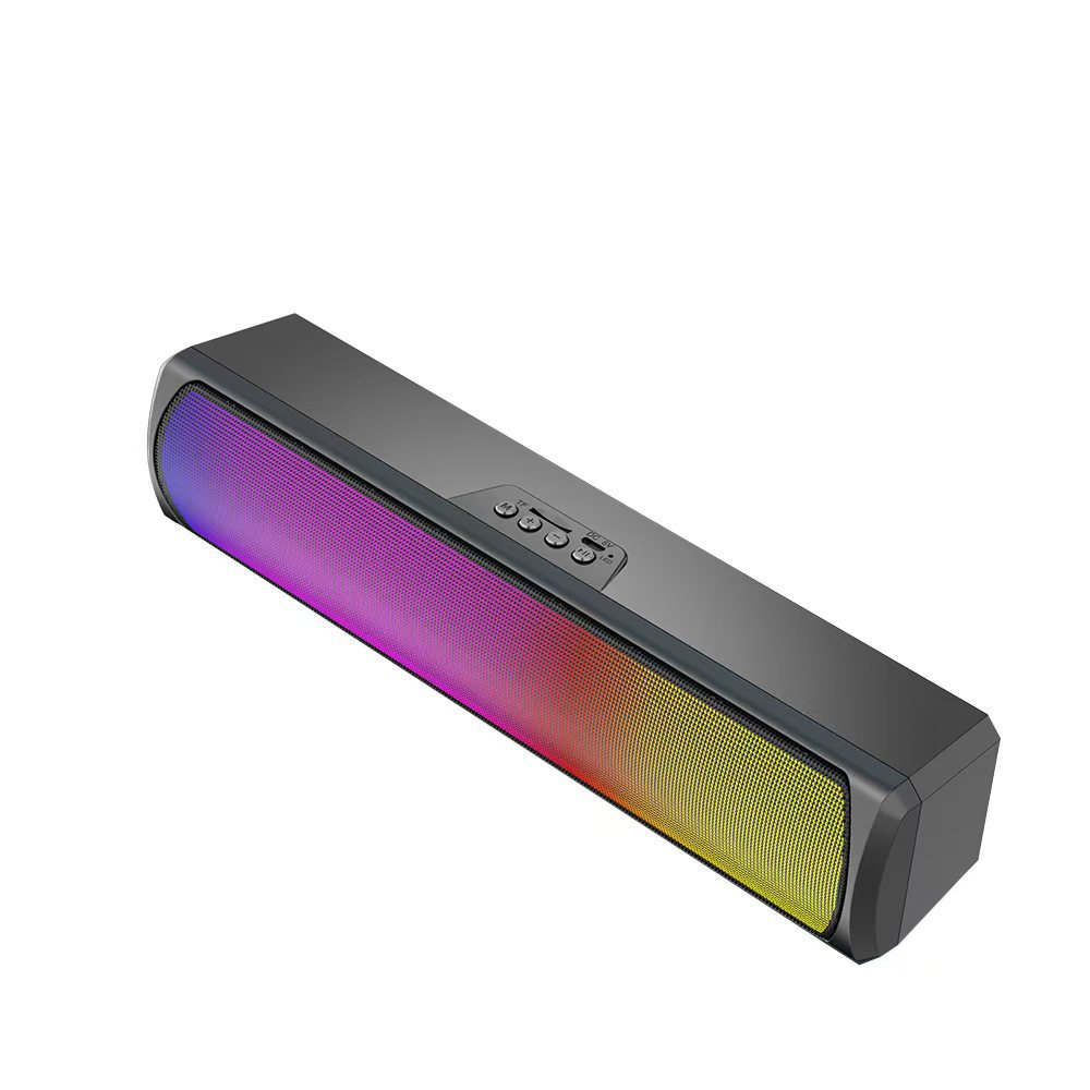 Cross-Border Sound Blaster Q4 Bluetooth Speaker Rgb Lantern E-Sports Game Audio Long Battery Life Desktop High Volume Sound Strip
