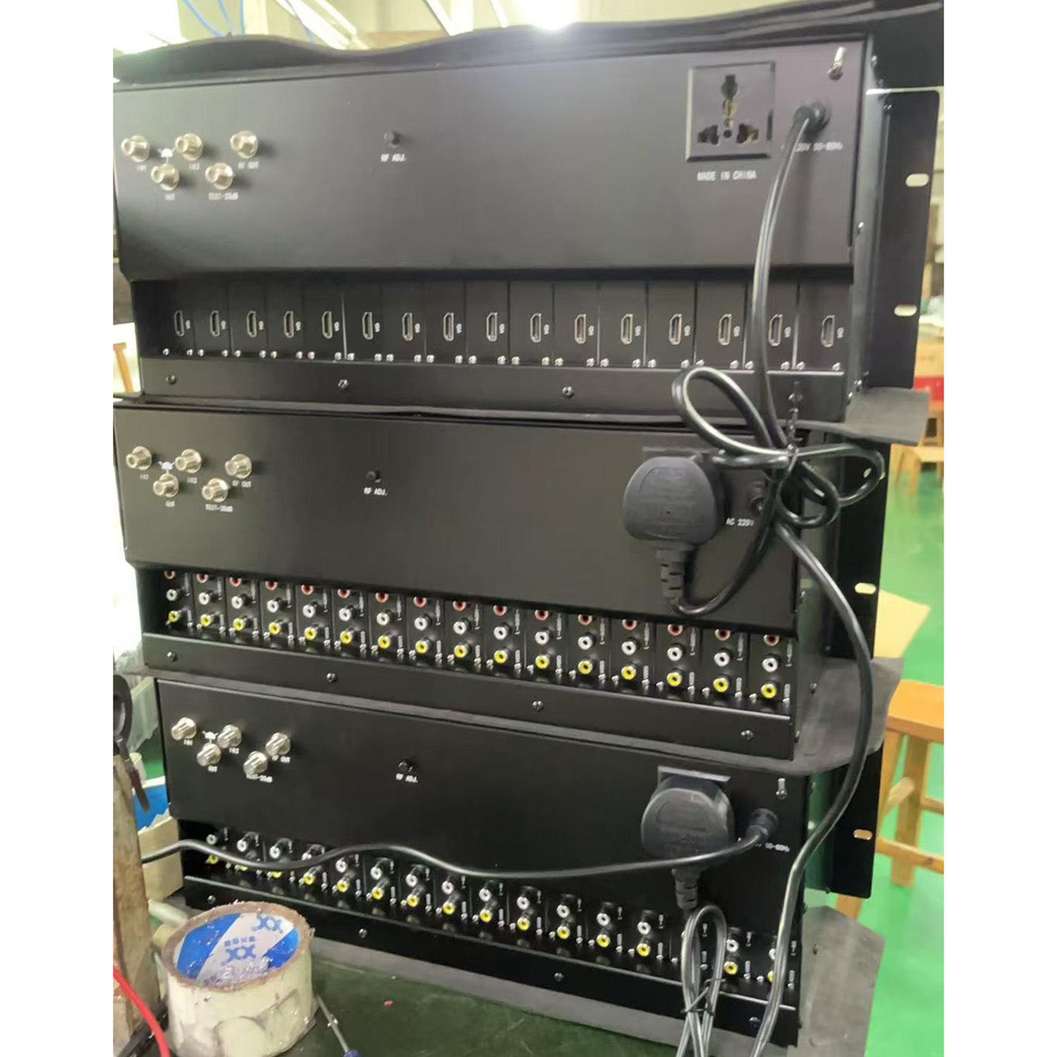 16Ch HDMI to Rf Adjacent Frequency Modulator Catv Cable Tv End Digital to Analog Tv System