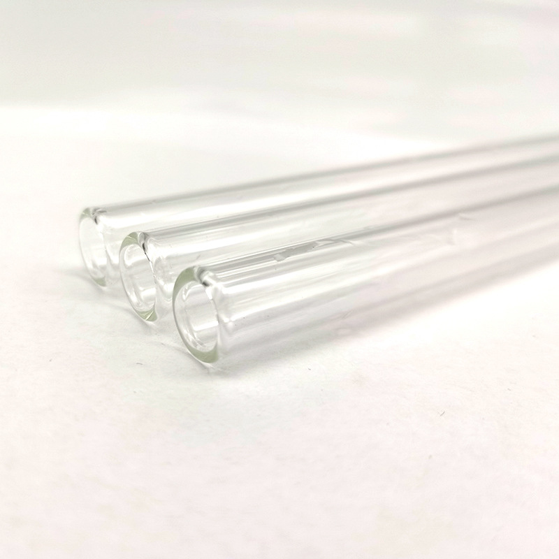 Transparent High Borosilicate Glass Straws High Temperature Resistant Pearl Milk Tea Straws Manufacturer Spot Wholesale 14mm Large Diameter