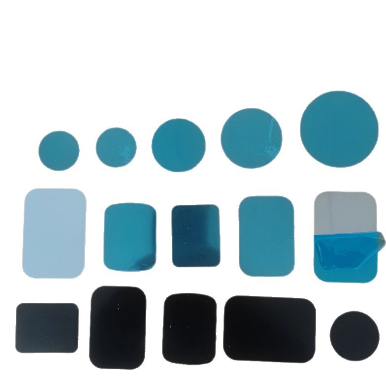 Magnetic Sheet Manufacturer Mobile Phone Holder Accessories Round Rectangular Sensor Light with Adhesive Silver Magnetic Patch Iron Sheet