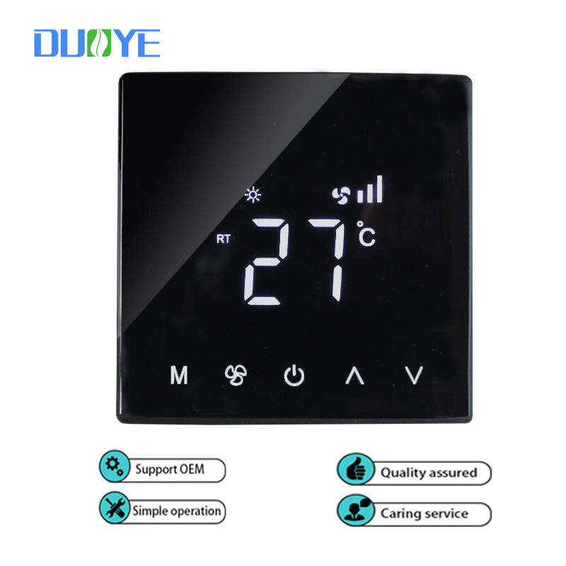 Панель термостата центрального кондиционирования с ЖК-дисплеем промышленный вентилятор трехскоростной переключатель управления