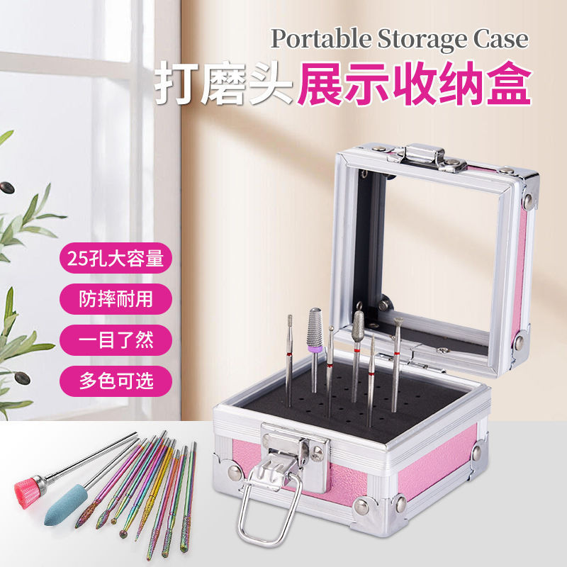 Cross-border Nail Polishing Head Storage Box Portable Tool Box Desktop Finishing Storage Rack Toolbox Jack Display Rack