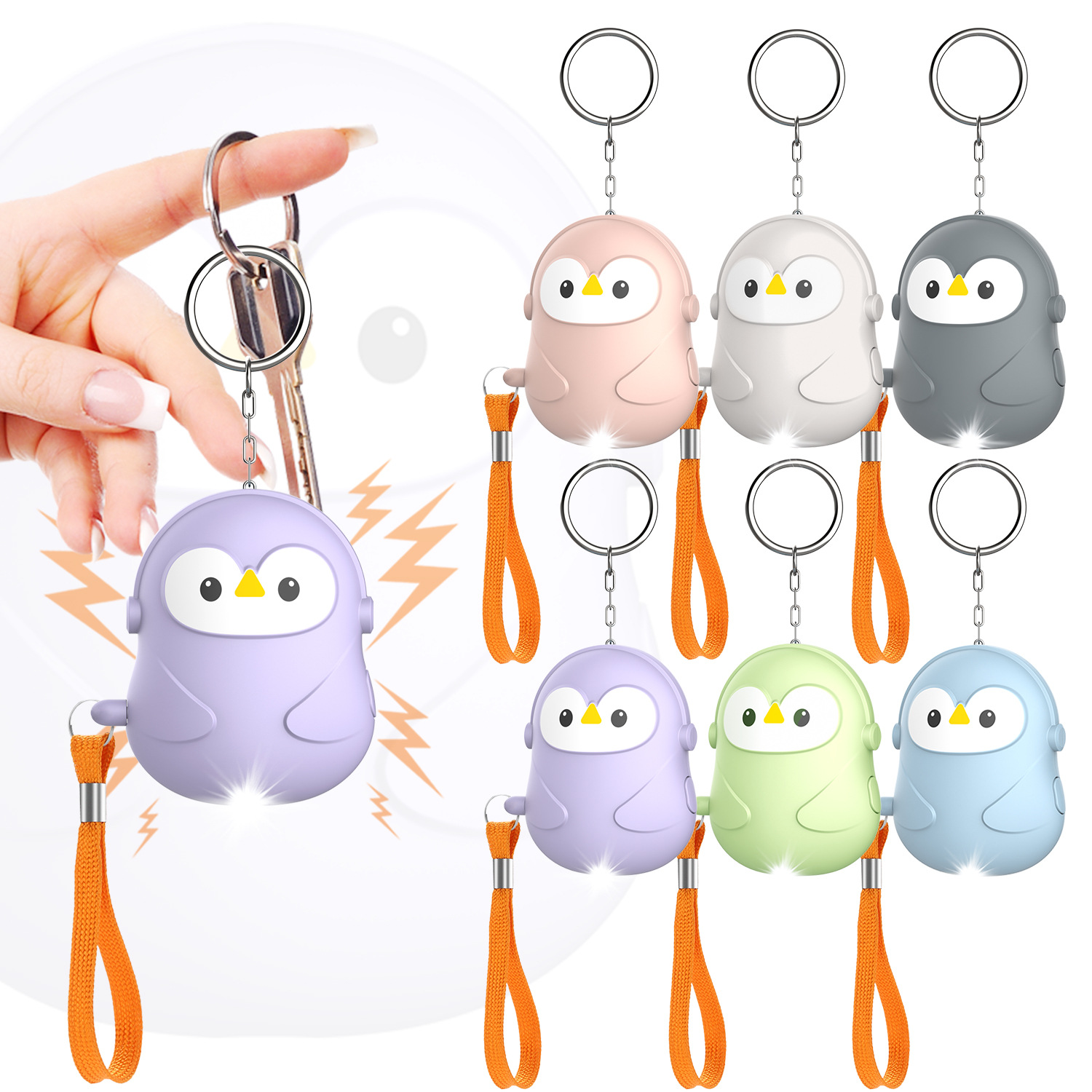 Cross-border new anti-wolf device for girls self-defense artifact for children and students for the elderly emergency call cute keychain