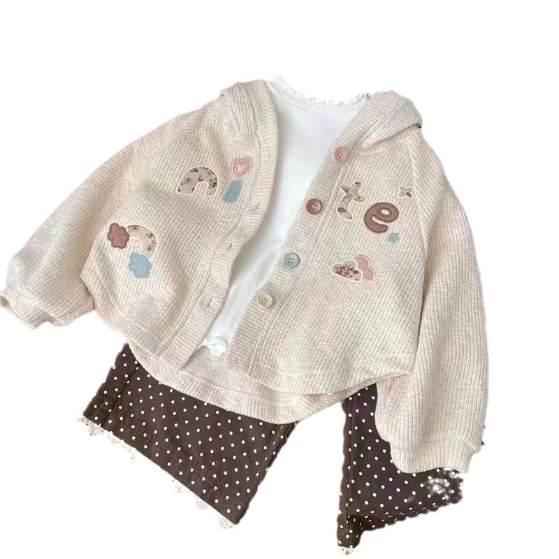 New Children's Fashion Jacket Casual Hoodie Internet Popular Baby Spring and Autumn Sports All-match Hooded Cardigan Top Trendy