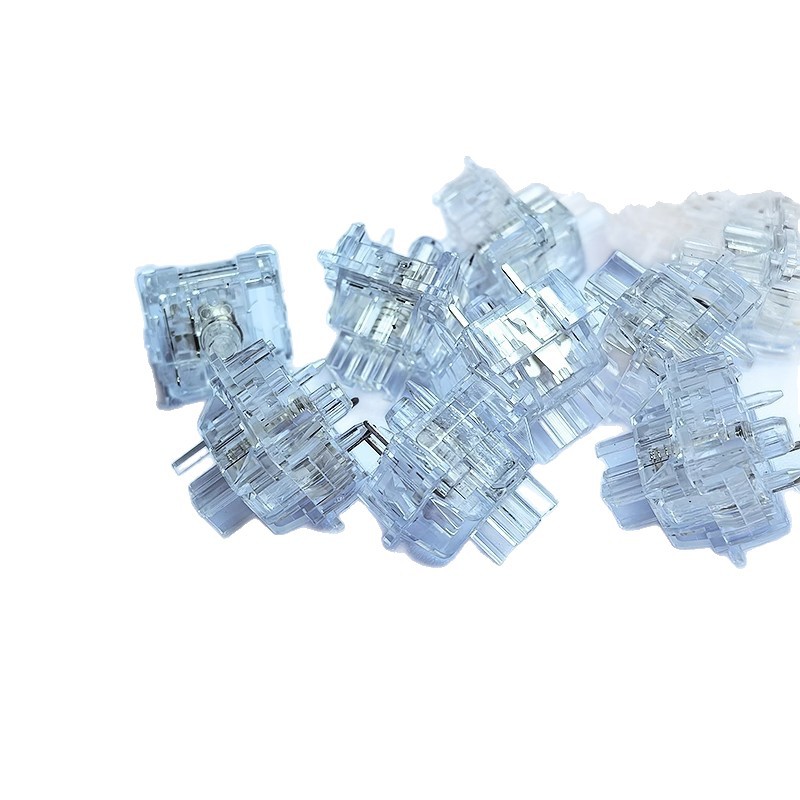 Cool Killer Ice Blade Axis Highly Translucent Five-Pin Mechanical Keyboard Axis Silver-Plated Fully Transparent Linear Light Sound Axis