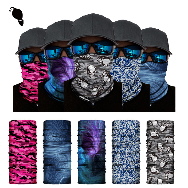 Spot Wholesale Outdoor Seamless Mask Magic Headscarf Cross-Border Sports Cycling Windproof Elastic Sun Protection Lightweight
