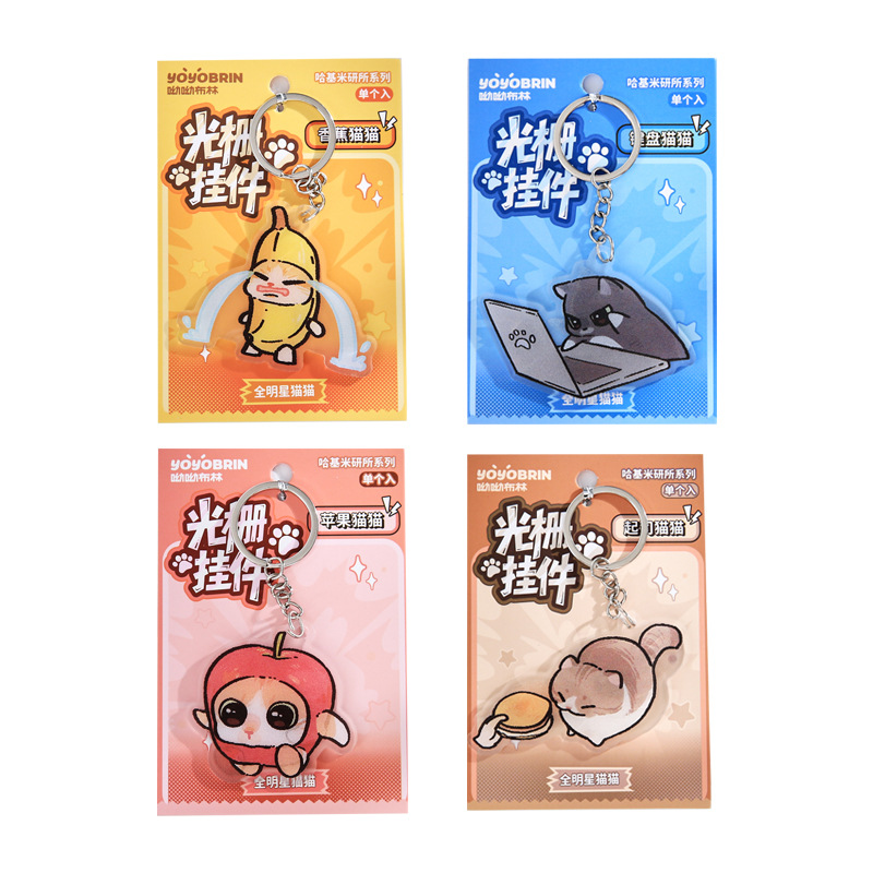 Yoyo Brin Lenticular Pendant Hakimi Research Institute Cute DIY Decorative Mobile Phone Car Pendant Desktop Ornament