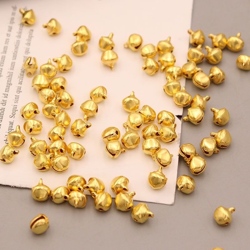 6/8MM water drop iron bell diy antique hairpin hair decoration material tassel decorative pendant accessories