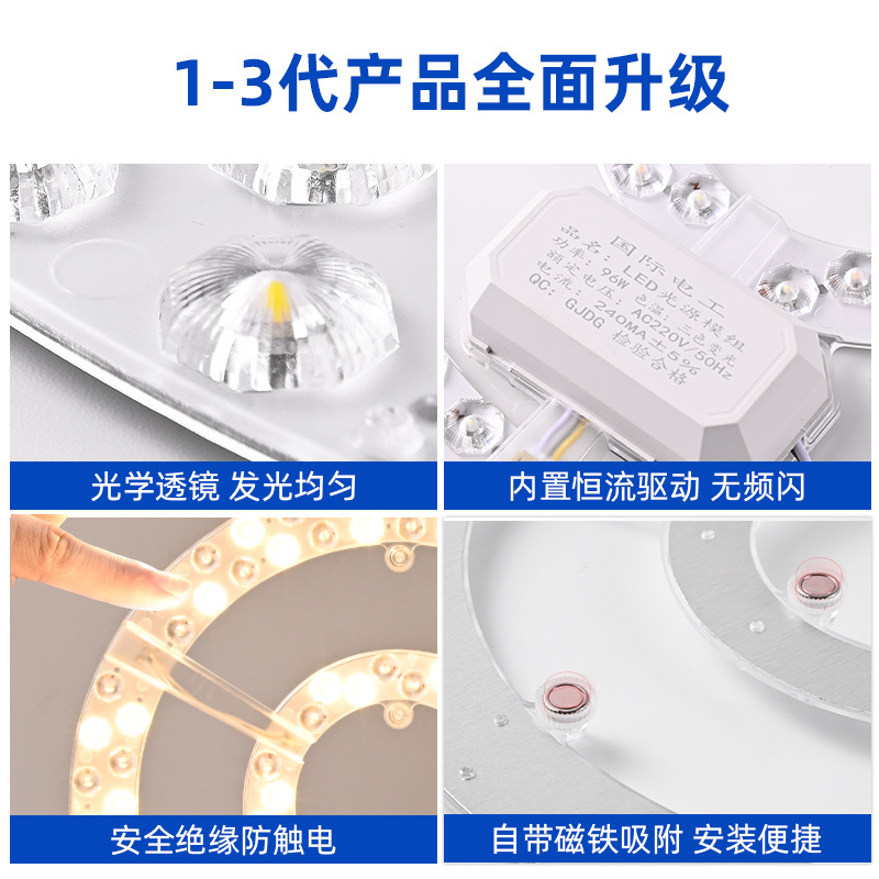 Led Ceiling Light Panel Wholesale Round Retrofit Light Board Light Source Edge Drive Module Ring Light Tube Light Strip Light Panel Energy Saving