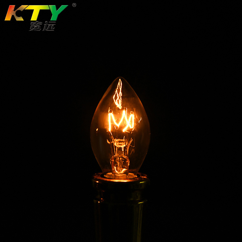 C7E12 New tungsten wire night light bubble clear refrigerator indicator light aromatherapy lamp heating tungsten wire bulb wholesale