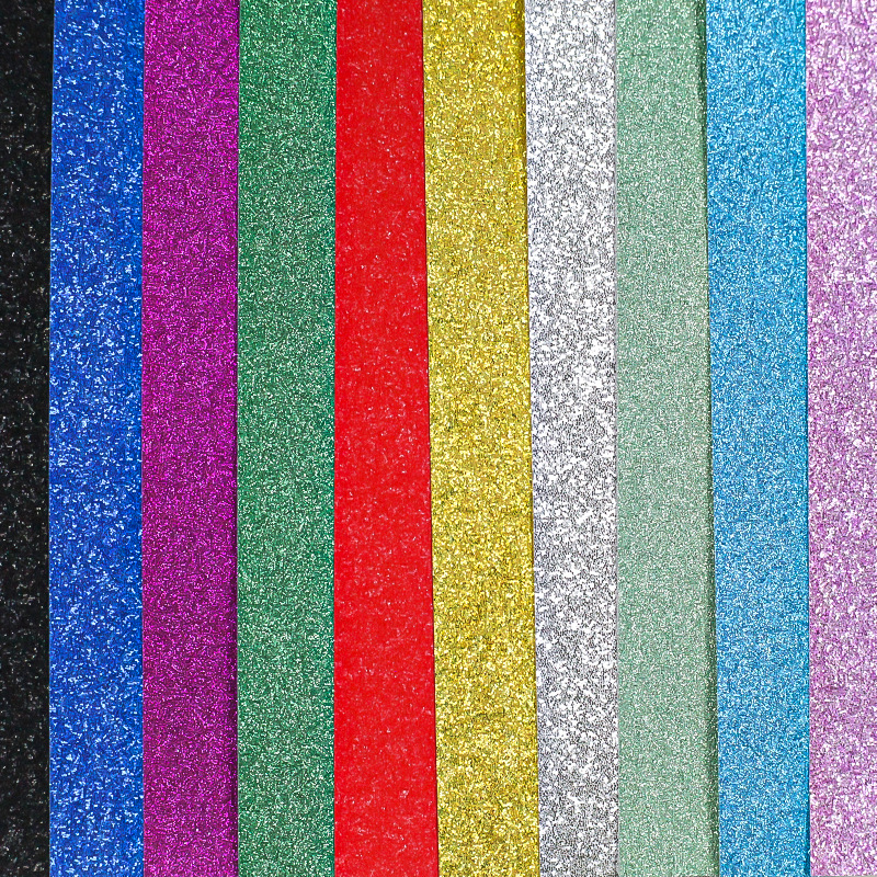 Powder-free gold powder flash paper folding children's handmade diy glitter paper square 10-color paper folding factory wholesale