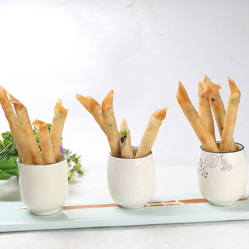 Nuo Shi Scallion Cod Rolls 250g Bag of 10 Frozen Fried Snacks Hot Pot Skewers Catering Commercial Snacks