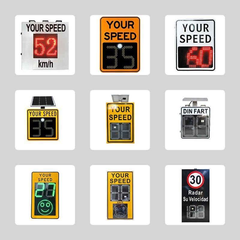 Factory Direct Sales Sheet Metal Chassis Highway Radar Speed Screen Capture Solar Speedometer Mobile Speed Sign