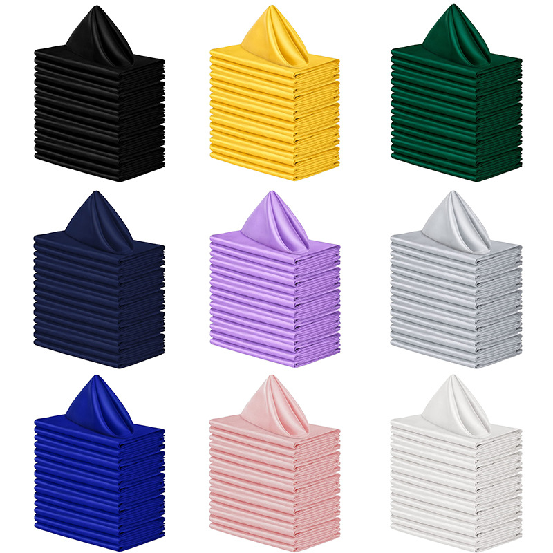 Салфетка для ресторанов, квадратная, с замковым краем, из полиэстера