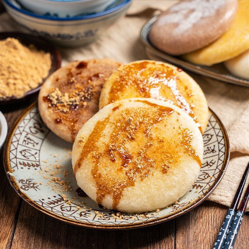 Клейкий рисовый торт с кунжутом 50г ручной работы из коричневого сахара, сделанный в Сычуане и Хунане