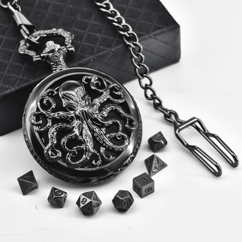 (Private model) DND dice jewelry pocket case octopus symmetrical graphic case waist chain factory direct sales