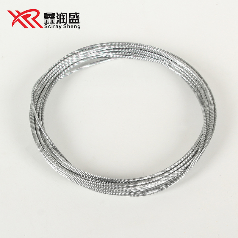 1.2mm Greenhouse Kiwi Special Plastic Coated Galvanized Steel Wire Rope 7*7 Galvanized Steel Wire Rope Processing