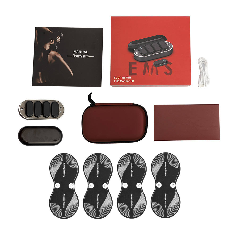 Customized Cervical Spine Massager Massage Stick EMS Mini Neck Massager Portable Neck Massager Four in One