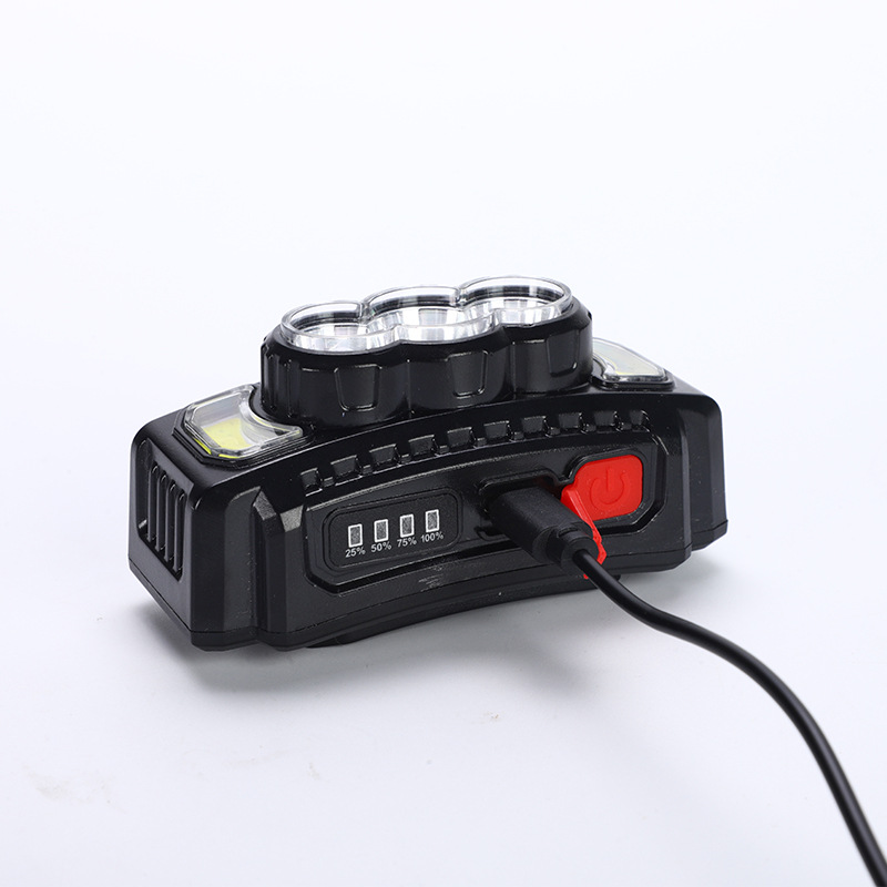 New Wave Sensor Headlight Cob Headlight Outdoor Cycling Light USB Charging Night Running Light Strong Light Work Headlight