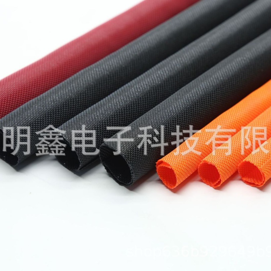 Factory Direct Sales Self-Winding Textile Tubing Self-Winding Braided Tubing Self-Winding Fabric-Covered Pet Textile Self-Winding Tube