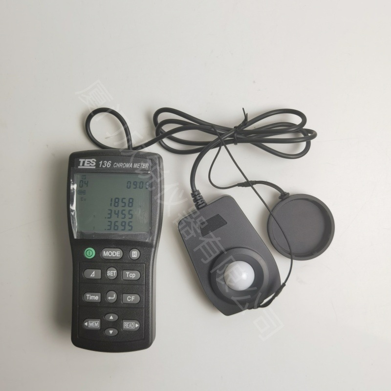 Tes-136 Color Temperature Illuminance Meter Taiwan Taishi Digital Color Temperature Color Difference Tester Color Temperature Illuminance Meter