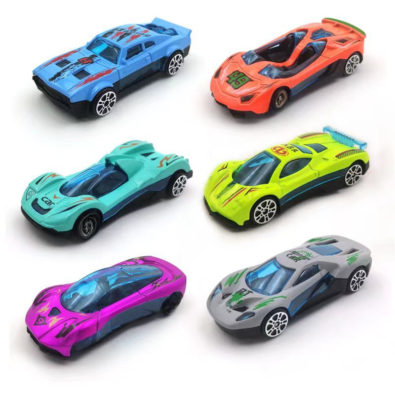 Cross-border gift alloy car model racing toy car gift car mini sliding decoration boy wholesale