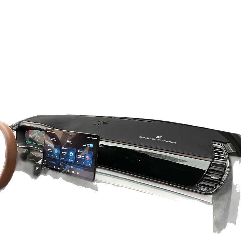 Car Central Control Instrument Panel Light-Proof Mat Car Interior Decoration Supplies Instrument Panel Sunshade Anti-Reflective Heat-Insulating Suede