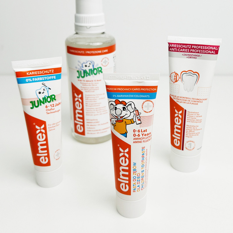 Imported German Elmex Toothpaste for Babies and Kidsren, Anti-Cavity Toothpaste Containing Oralfur, 0-6-12 Years Old