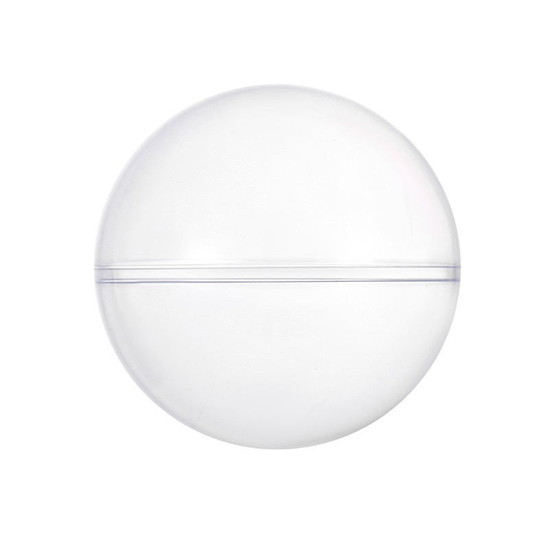 Factory wholesale acrylic ball without hanging hole transparent ball ball hollow ball round PS Christmas ball can be opened and closed plastic