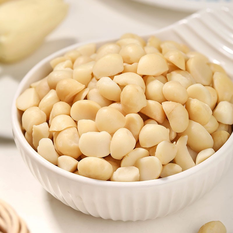 Hawaiian Nuts Broken Kernel Half 500g Original Raw Cocoa Crisp Baked Snacks Nuts Hawaiian Fruit Cooked Cream