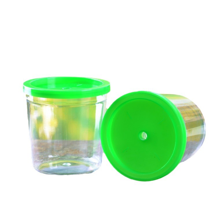Mini hand-held padded Betta Cup batch jellyfish Cup plastic small fish tank turtle jar with lid Cup